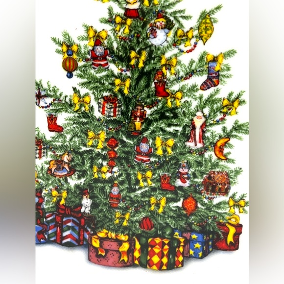 Christopher Radko Traditions Holiday Celebrations Christmas Tree Dinner Plate - Picture 7 of 12
